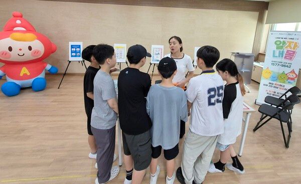 갈현초 안심학교 알레르기 주간 행사 진행 모습(사진제공=과천시청)