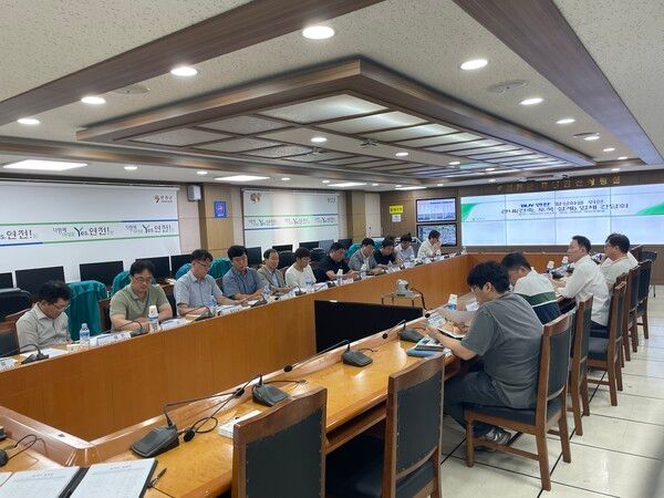 설계업체 간담회 모습(사진제공=연천군청)