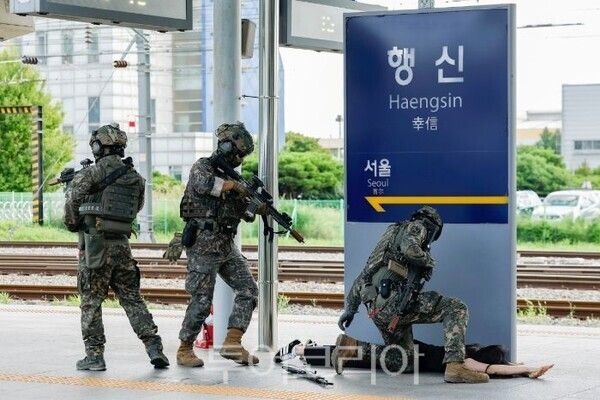 테러 대응 을지훈련 모습/투어코리아뉴스 김경남 기자