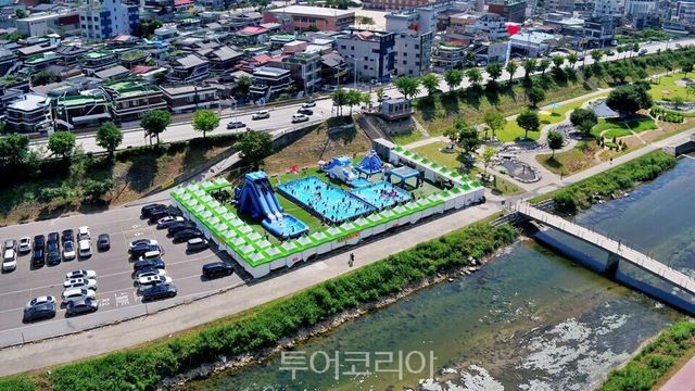 원주천 르네상스 물놀이장 /사진-원주시