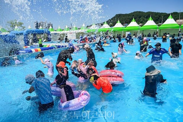 원주천 르네상스 물놀이장 /사진-원주시