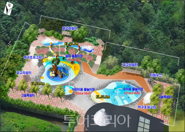 인천대공원 물놀이장 조감도