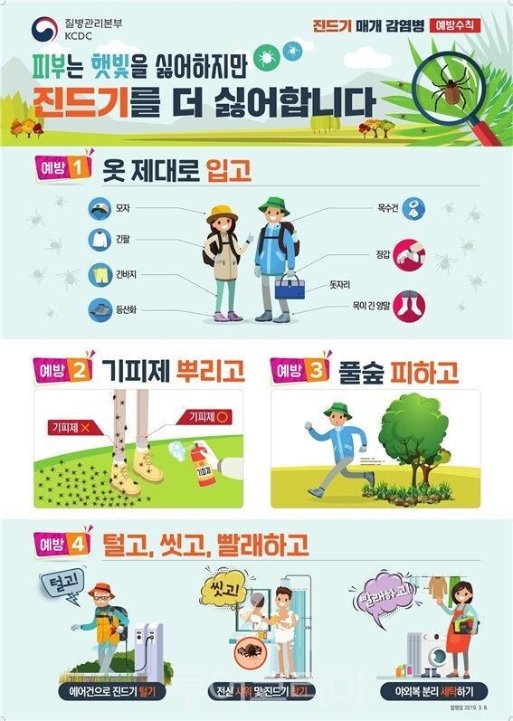 질병관리본부&nbsp; '중증열성혈소판감소증후군' 예방 홍보 포스터