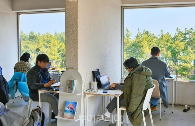 워케이션 즐기는 모습/속초시 제공