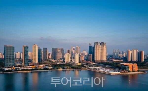 하늘에서 본 아트센터인천