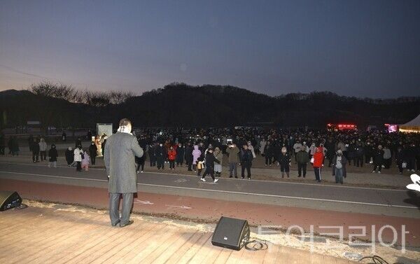 ▲‘2026년 병오년 해맞이 행사’ 모습. /사진-공주시