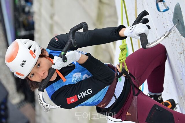 대한민국&nbsp; 선수 경기모습/제공=대한산악연맹