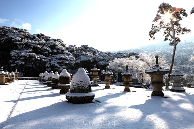 양산 통도사 설경/사진-경남도