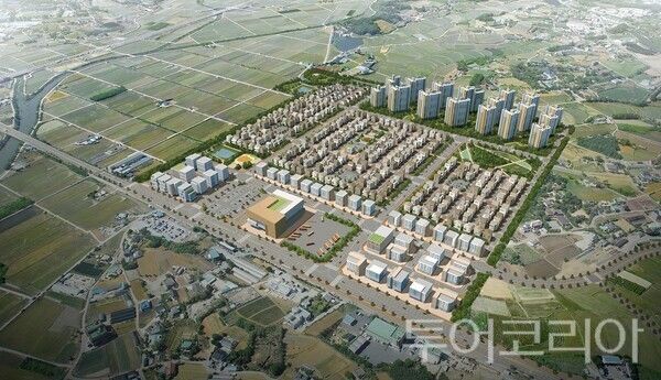 ▲수석지구 도시개발사업 조감도. /사진-서산시