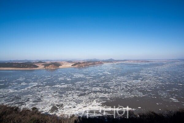 조강 유빙 사진