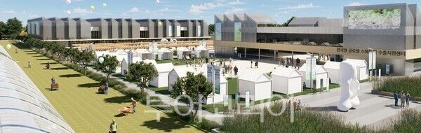 ▲한국형 글로벌 스마트팜 수출지원센터 조감도. /사진-충남도