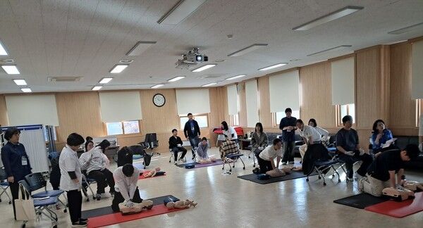 거창군보건소 심폐소생술 교육 /사진-거창군