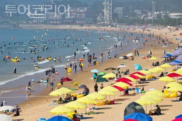 ▲만리포 해수욕장. /사진-태안군