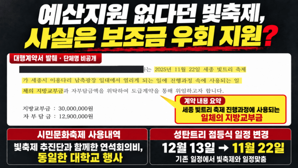▲‘2025 세종 빛트리축제’ 관련 이미지.