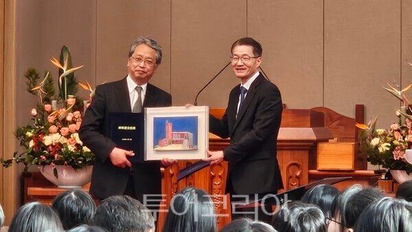 서소문교회가 1일 오전 10시 본당에서 일본 가나자와 교회와의 자매결연식을 개최하고 있다.&nbsp;2026.02.01. / 투어코리아 이창호 기자