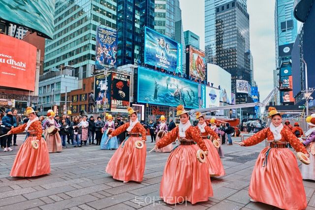 국가유산진흥원 예술단의 특별공연을 뉴욕에서 선보였다/사진-국가유산청