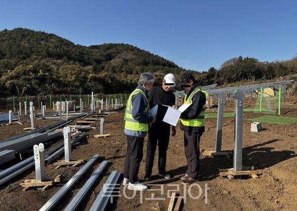 미세먼지 불법배출 예방감시 민간점검단 활동 모습. /사진-서귀포시