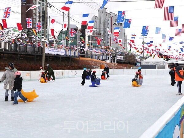 보은군 겨울철 썰매장 모습. /사진-보은군