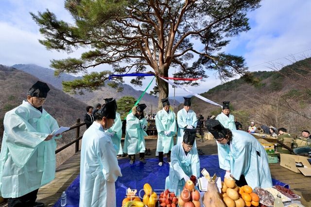 26일 남원시 산내면 와운마을에서 봉행된 지리산 천년송 당산제/사진=남원시