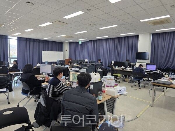 탄금호 조정경기장 2층 미디어센터에 전담 설계장 모습. /사진-충주시