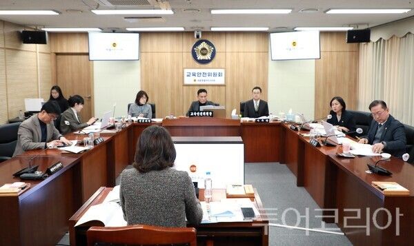 ▲지난 2일 열린 세종시의회 교육안전위원회 제103회 임시회 회 제2차 회의 모습. /사진-세종시의회