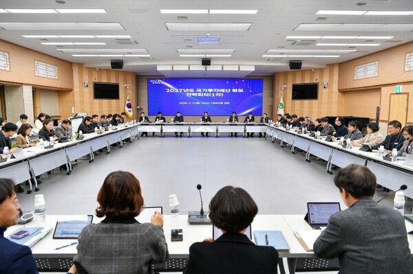 국가투자예산 확보 전략회의 모습./사진-영주시