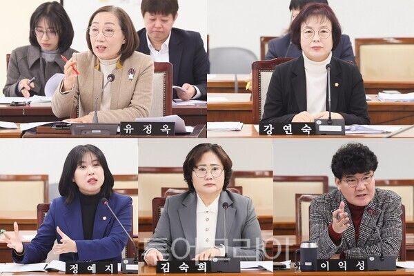 인천 부평구의회 유정옥 의원, 강연숙 의원, 정예지 의원, 김숙희 의원, 이익성 의원