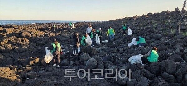 플로깅 활동 모습. /사진-서귀포시