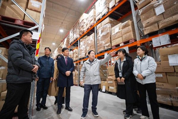 ▲ 현장 점검 중인 주광덕 시장 / 사진제공=남양주시