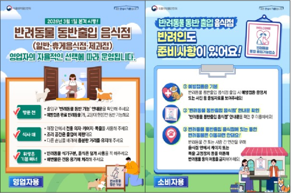 카드뉴스(식품의약품 안전처/ 영업자용, 소비자용)