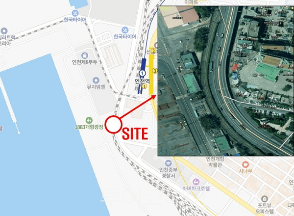 폐선부지 내 진입로 위치도