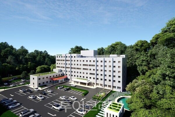 올해 상반기 개원을 앞둔 울주군 군립 의료기관 울주병원 조감도/사진-울주군