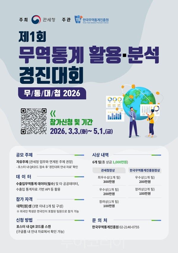 제1회 무역통계 활용·분석 경진대회 포스터. /사진-관세청