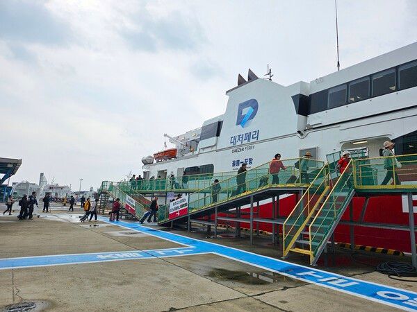 엘로라도 익스프레스호 승선 모습(사진제공=대저페리)