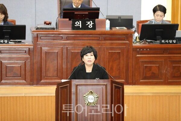 울산 남구의회 박인서 의원이 16일 열린 제277회 임시회 1차 본회의에서 5분 자유발언을 통해 고래바다여행선의 운영 개선을 촉구했다./사진-울산 남구의회