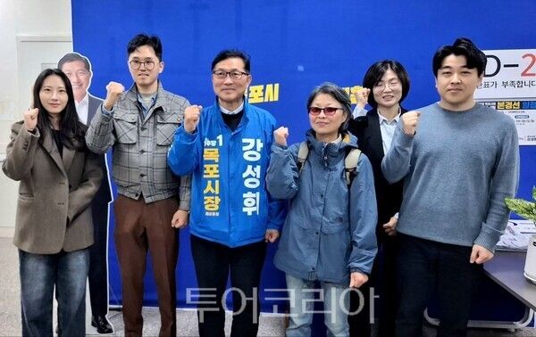 강성휘 목포시장 예비후보는 지난 4일 전남 청년 스타트업팀과 간담회를 개최했다. /사진-강성휘 예비후보