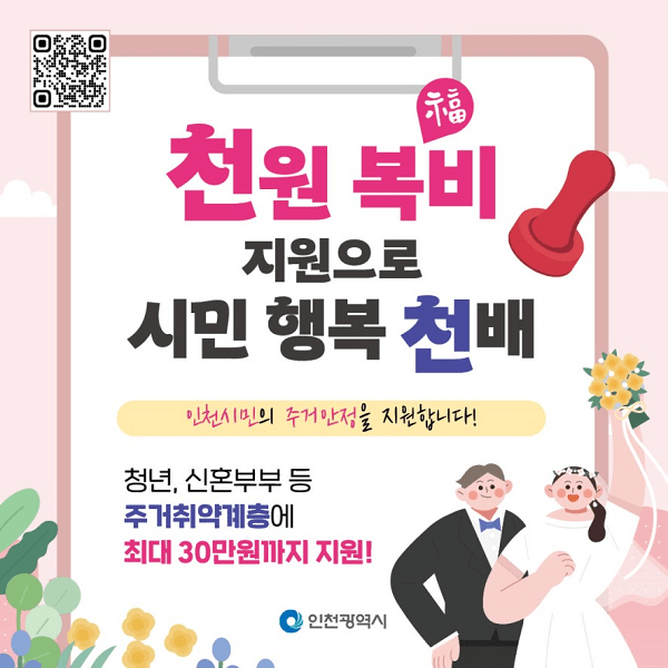 천원복비 지원사업 홍보 카드뉴스
