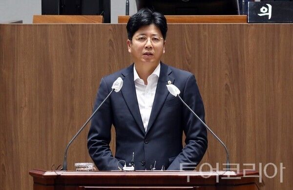 ▲이용국(서산2·국민의힘) 충남도의원 모습. /사진-충남도의회