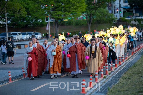 '2026 울산태화가람대축제' 마지막 날에 있었던&nbsp;연등문화제./사진-김교환 기자