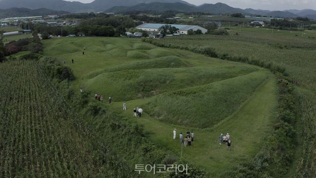 함평 예덕리 고분군 전경 / 사진-함평군