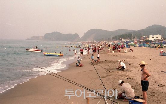 덕산해수욕장을 찾은 피서객들/ 사진-삼척시