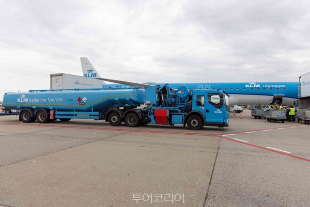 KLM 네덜란드 항공이 독일 노선 여객기 운항에 합성항공유 적용한다./사진-KLM 네덜란드 항공