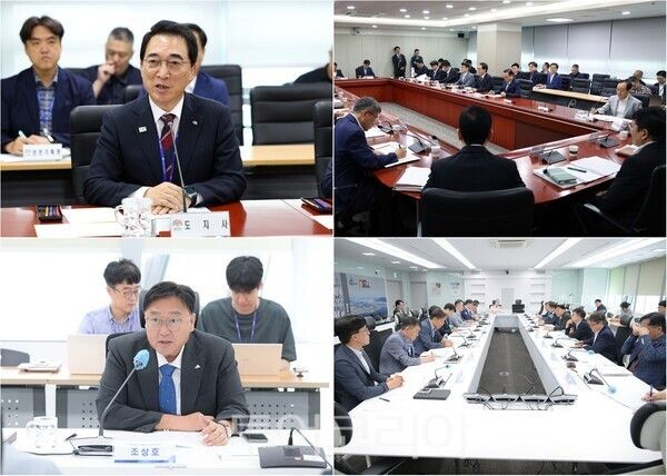 ▲(上)박수현 충남도지사 주재로 14일 열린 민선 9기 첫 실국원장회의, (下)조상호 세종시장의 주재로 열린 첫 간부회의 모습. /사진-충남세종(편집 류석만 기자)