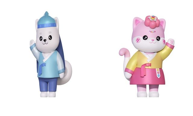 남원시 대표 캐릭터 '옹이'와 '향이'