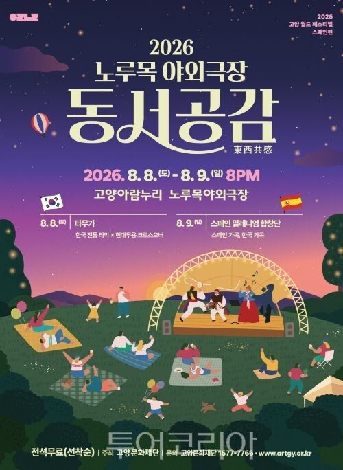 '2026 고양 월드 페스티벌-스페인편 '동서공감(東西共感)' 포스터/투어코리아뉴스 김경남 기자