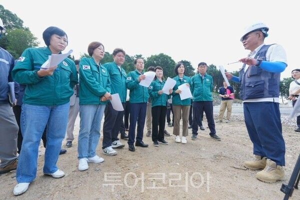 포천시의회 현장점검/트어코리아뉴스 정명달 기자