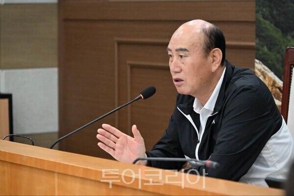 박형덕 동두천시장이 발언하고 있다/투어코리아뉴스 정명달 기자