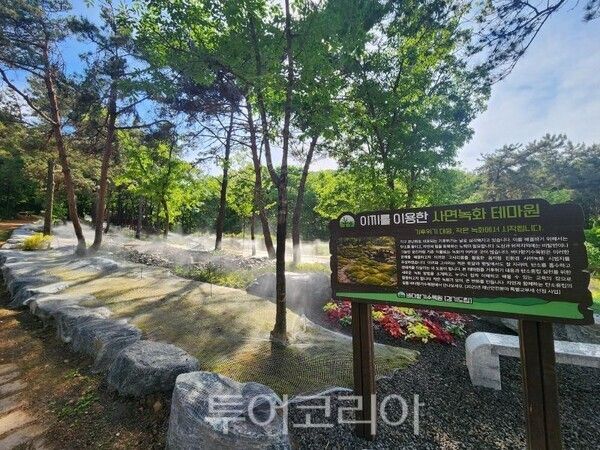 안산시 대부도 바다향기수목원 사면녹화 시범단지/투어코리아뉴스 정명달 기자