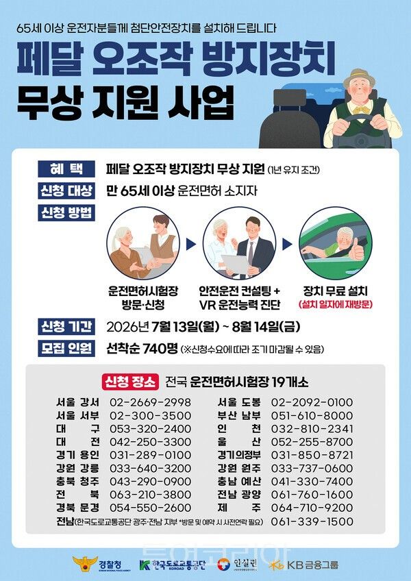 사진 / 페달 오조작 방지 장치 지원사업 포스터