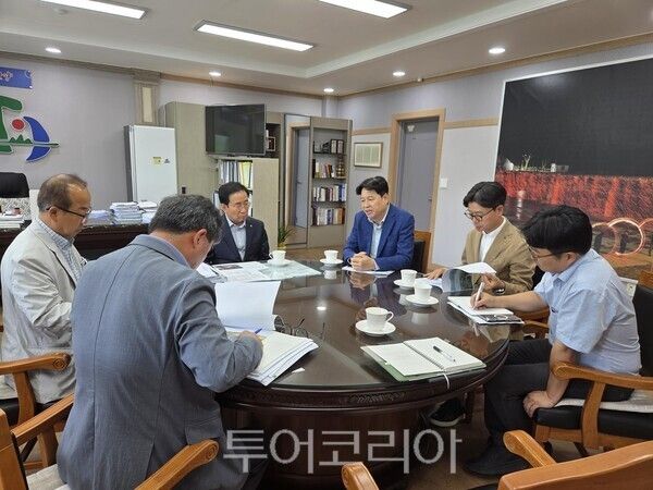 올산리조트 추진점검회의/사진=단양군